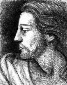Jesús - dibujo Rodrigo Valencia