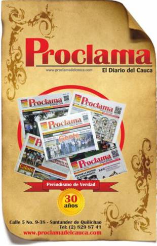 Proclama del Cauca - 30 años Proclama del Cauca - 30 años