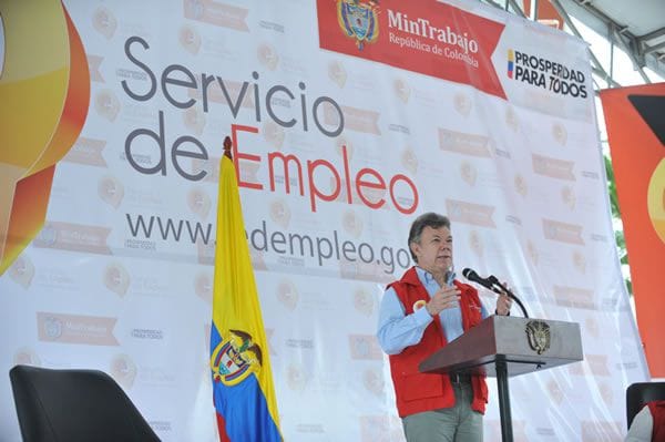 Empleo-presidente Santos
