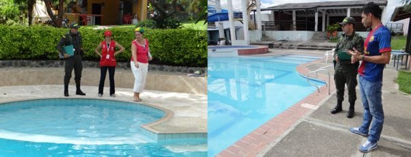 piscinas -policia