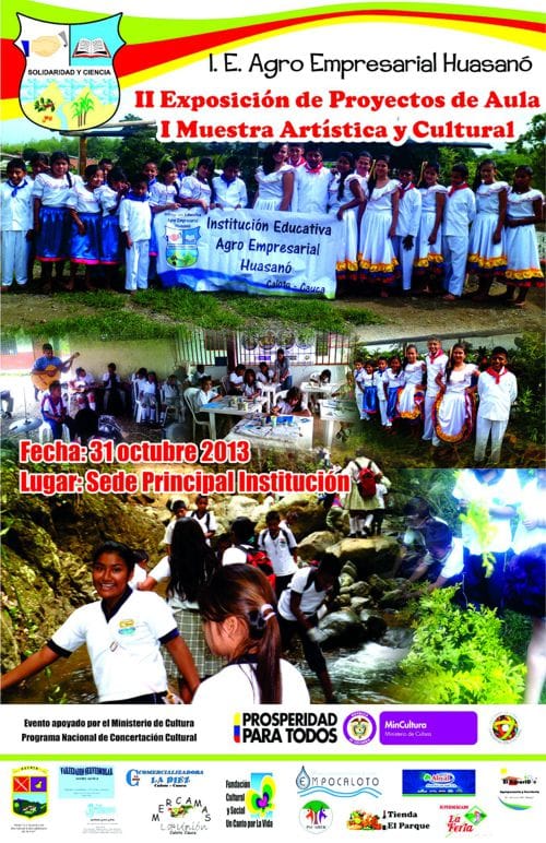 Afiche Muestra Cultural Huasano