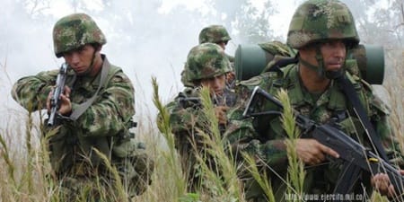 Combates Ejército - Farc
