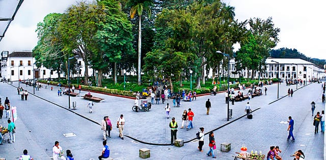 Parque Caldas - Popayán - Cauca parque caldas