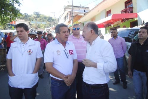 Con el Alcalde de Miranda