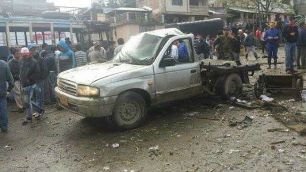 atentado terrorista en municipio de inza cauca