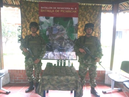 Material guerra decomisado