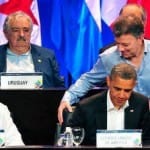 Santos de rodillas ante Obama