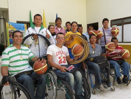 Liga de Limitados Físicos del Cauca recibió implementación deportiva silla de ruedas