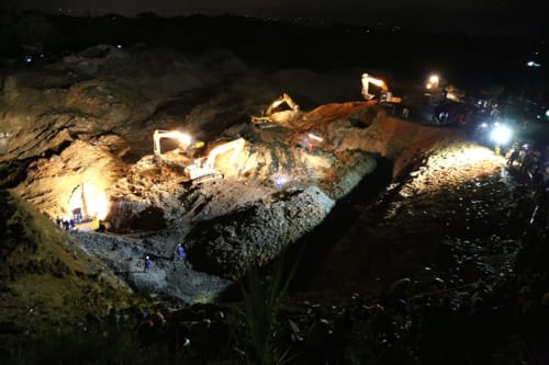 vereda San Antonio, de Santander de Quilichao Rescate nocturno victimas mina San Antonio 2