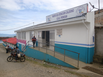 Fachada hospital de Caldono