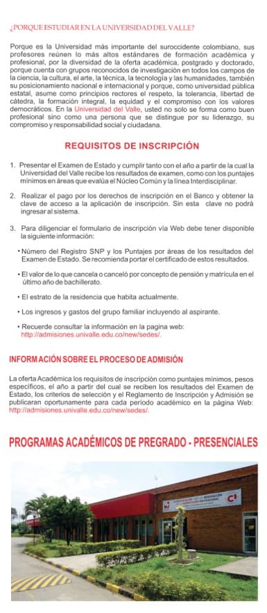 UNIVALLE - SEDE NORTE DEL CAUCA