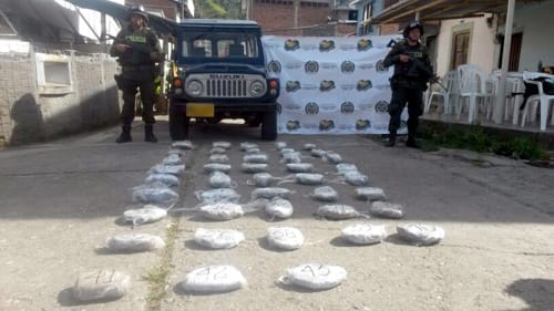 Policía incautó 53 kilos de clorhidrato de cocaína Policía incautó 53 kilos de clorhidrato de cocaína