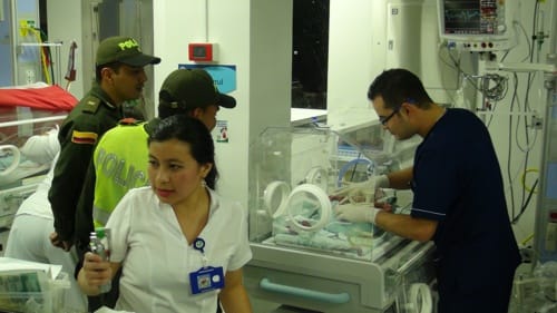 Bebe abandonada en Popayán bebe