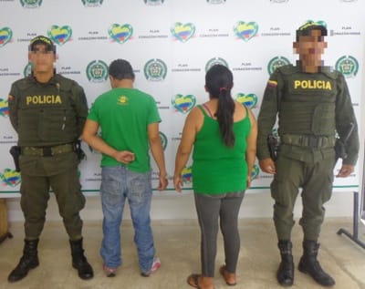 Detenidos - Policía Cauca detenidos