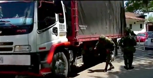 Camión decomisado en el Cauca Camión decomisado en el Cauca