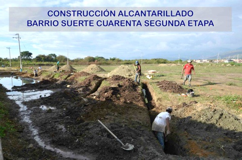 Construcción alcantarillado - Suerte Cuarenta Construcción alcantarillado - Suerte Cuarenta