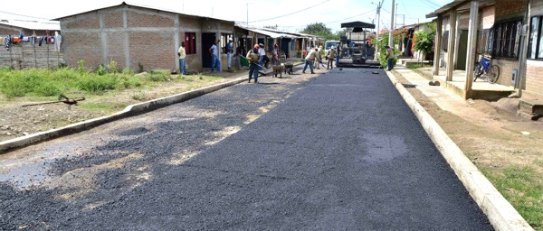 Pavimentación Barrio Suerte 40 - Miranda - Cauca Pavimentación Barrio Suerte 40