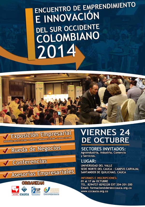 AFICHE EMPRENDIMEINTO E INNOVACION OCT 2014