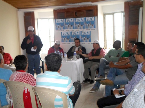 Congresistas caucanos en el sur del Cauca Congresistas caucanos en el sur del Cauca