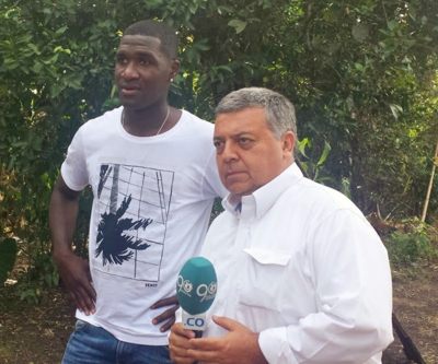 Cristian Zapata, Oscar López Noguera OSCAR LOPEZ NOGUERA ENTREVISTA A CRISTIAN ZAPATA SERIE FUTBOL DEL PACIFICO