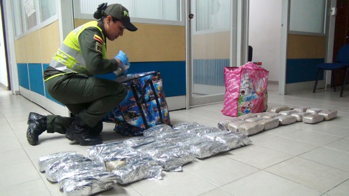 Capturan a mujer con 25 kilos de marihuana en Popayán Capturan a mujer con 25 kilos de marihuana
