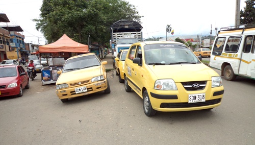 Taxis - Santander de Quilichao Gremio de Taxistas - Policía de Tránsito - Santander de Quilichao1