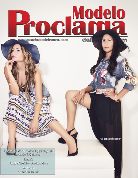 Andrea Mera y Anabel Trujillo - Modelos Proclama del Cauca Modelos Proclama - Noviembre - Diciembre de 2014-1