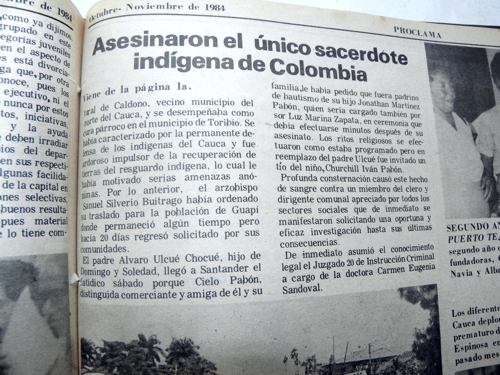 Proclama, padre Ulcué 3