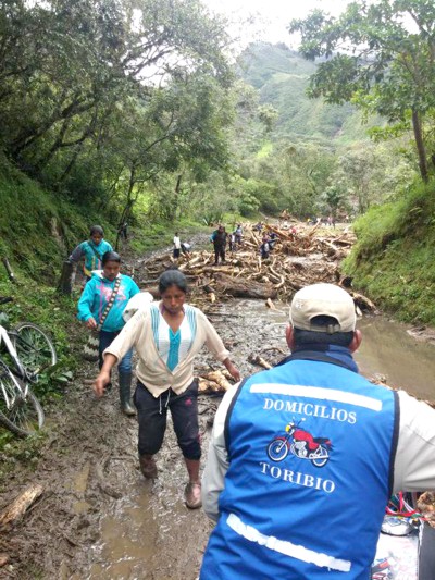 Avalancha en Jambaló causó temor en sus habitantes Avalancha en Jambaló - Cauca