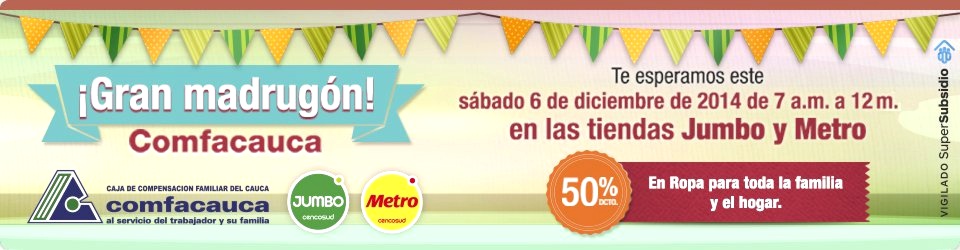 Gran Madrugón en Comfacauca - Jumbo y Metro Gran Madrugón en Comfacauca1