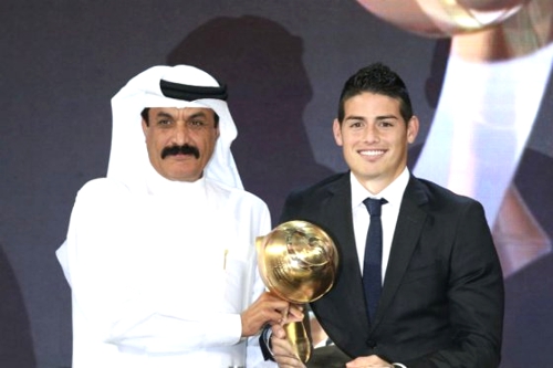 James Rodríguez, elegido futbolista revelación de 2014 James, futbolísta revelación 2014