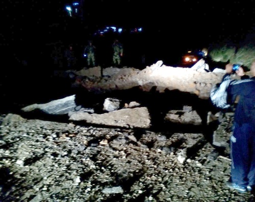 Otra vez atentaron contra la vía Panamericana en el Cauca Otra vez atentaron contra la vía Panamericana en el Cauca