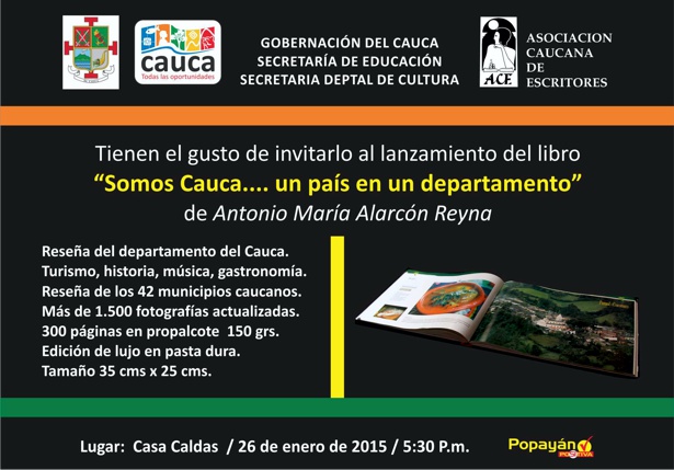 LANZAMIENTO - LIBRO Somos Cauca, un país en un departamento