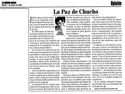 La Paz de chucho - Daniel Coronell La Paz de chucho