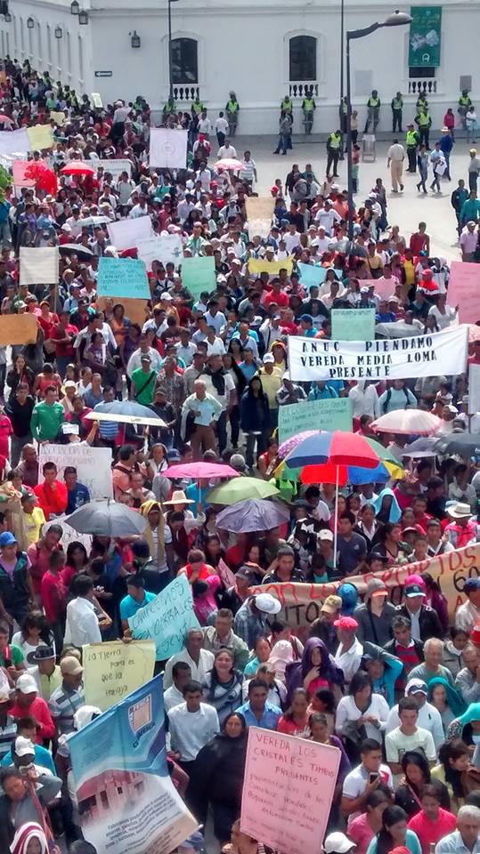 Marcha campesina Popayan Marcha campesina Popayan 1