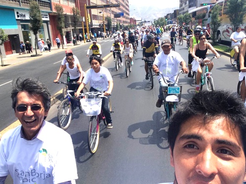 Selfie bici Lima - Fabio Arévalo Rosero Selfie bici Lima