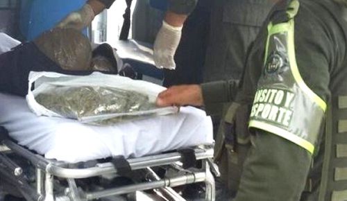 Transportaban marihuana en una ambulancia en el Cauca Transportaban marihuana en una ambulancia en el Cauca