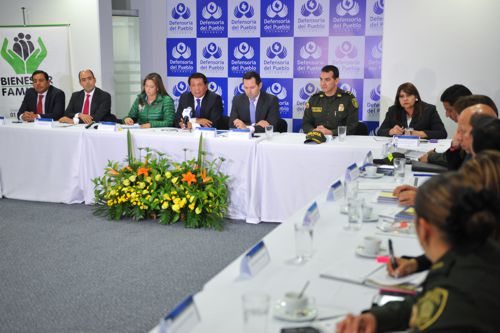 Ministerio de Defensa, Policía Nacional, Fiscalía General de la Nación, Procuraduría General de la Nación y Medicina Legal acogieron la convocatoria de la Defensoría del Pueblo y el ICBF Defensoría Pueblo