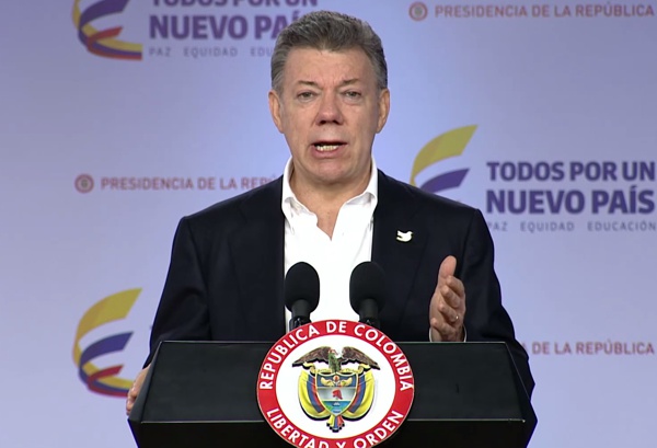 Juan Manuel Santos - alocución presidencial Juan Manuel Santos - Declaraciones - Crisis de Venezuela