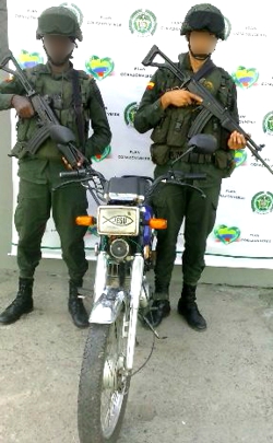 MOTO RECUPERADA EN CALOTO - CAUCA MOTO RECUPERADA EN CALOTO - CAUCA