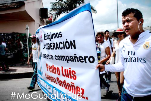 Marcharon por la liberacion Pedro Luis López en el Cauca - FUP Marcharon por la liberacion Pedro Luis López en el Cauca