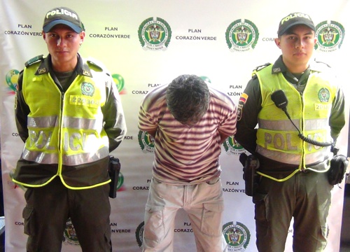 Capturado con marihuana en Santander de Quilichao Capturado - Policía Cauca1