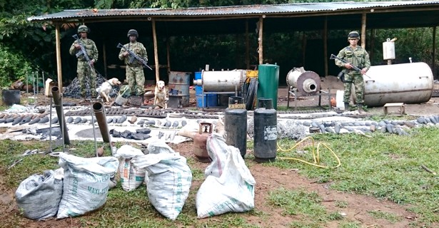 Ejército destruyó explosivos en el Patía - Cauca Ejército destruyó explosivos en el Cauca