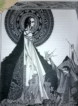 Ilustración en el cuento de Ligeia de E.A. Poe Ilustración en el cuento de Ligeia de E.A. Poe