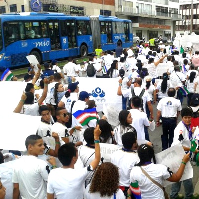 Marcha por las víctimas en Cali