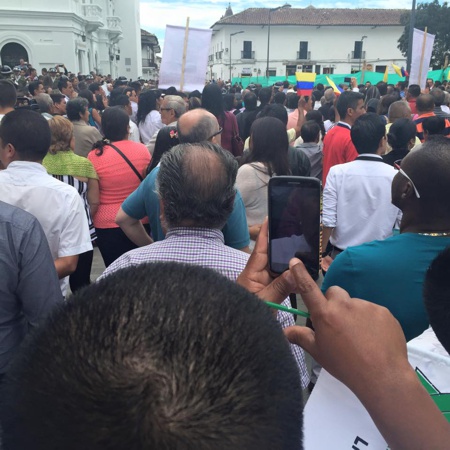 Marcha en Popayán Milciades Hernández Urueña 2