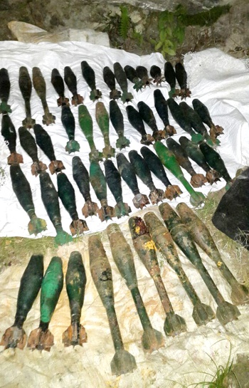 Desmantelan depósito de granadas de las Farc en el Cauca Desmantelan depósito de granadas de las Farc en el Cauca2