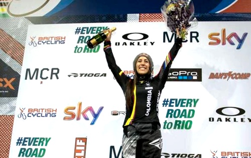 Mariana Pajón ganó oro en Holanda Mariana Pajón ganó oro en Holanda