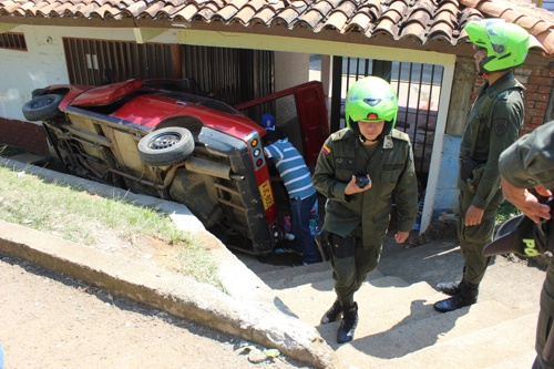 Accidente en el Polideportivo Los Guásimos - Santander de Quilichao accidente 3