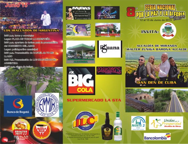 8 Feria por la Paz y la Alegría de Miranda, Cauca 8 Feria por la Paz y la Alegría de Miranda, Cauca